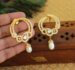 Cold Plated Stone Earrings T2750