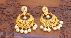 Stylish Matte Finish Stone Earrings T2511