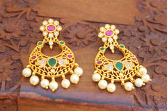 Matte Finish Stylish Pearl Earrings T2500