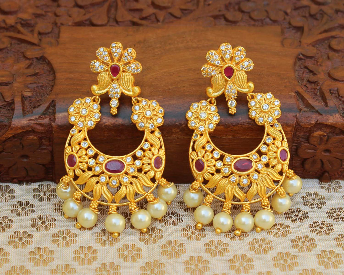 Stylish Matte Finish Earrings T2498