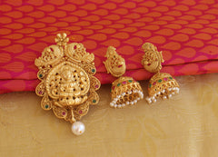 Temple Matte Finish Pendant Set T1416