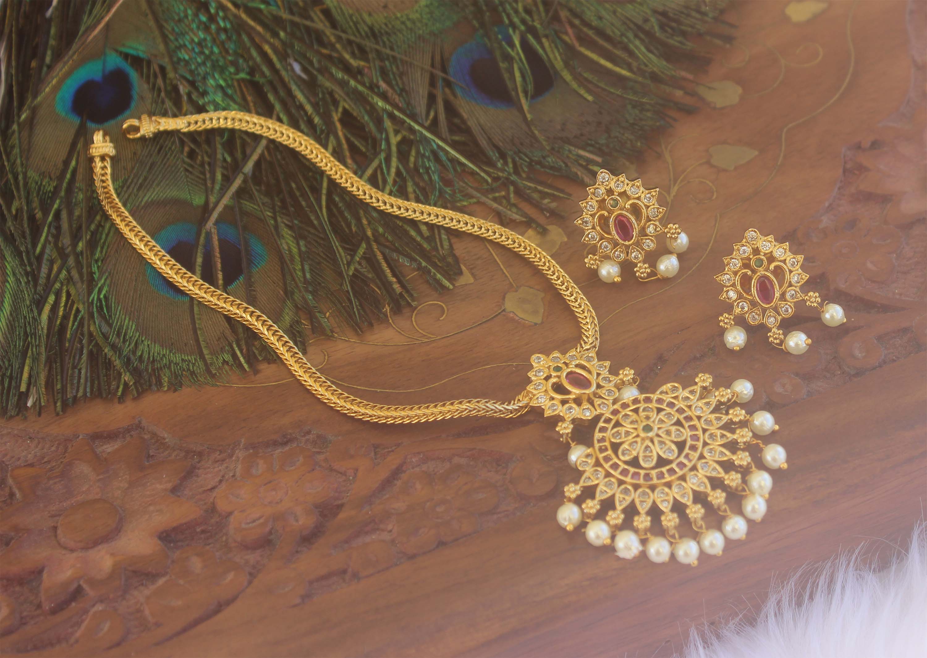 Matte Finish Necklace Set T2233