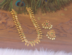 Gold Plated Multicolor Necklace Set T2235