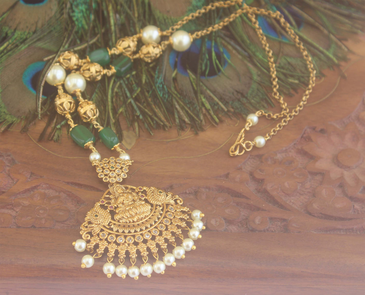 Temple Pearl Beads Handmade Necklace T2225