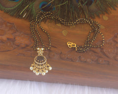 Stylish Black Beads Necklace T2166