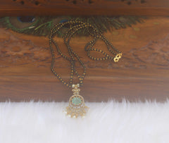 Stylish Black Beads Necklace T2169