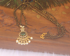 Stylish Black Beads Necklace T2170