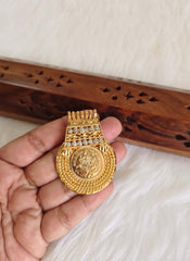 Kerala Style Temple Kasu Stone Pendant T3165