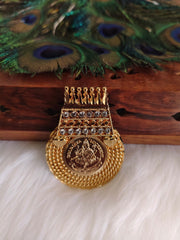 Kerala Style Temple Kasu Stone Pendant T3165