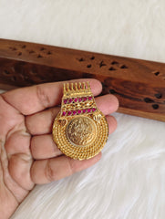 Kerala Style Temple Kasu Stone Pendant T3166