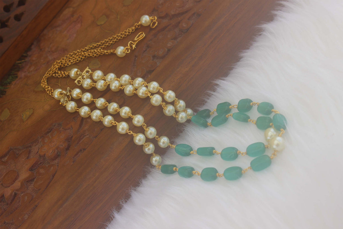Stylish Pearl Beads Necklace T2211