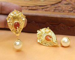 Gold Plated Peacock Earrings T2731