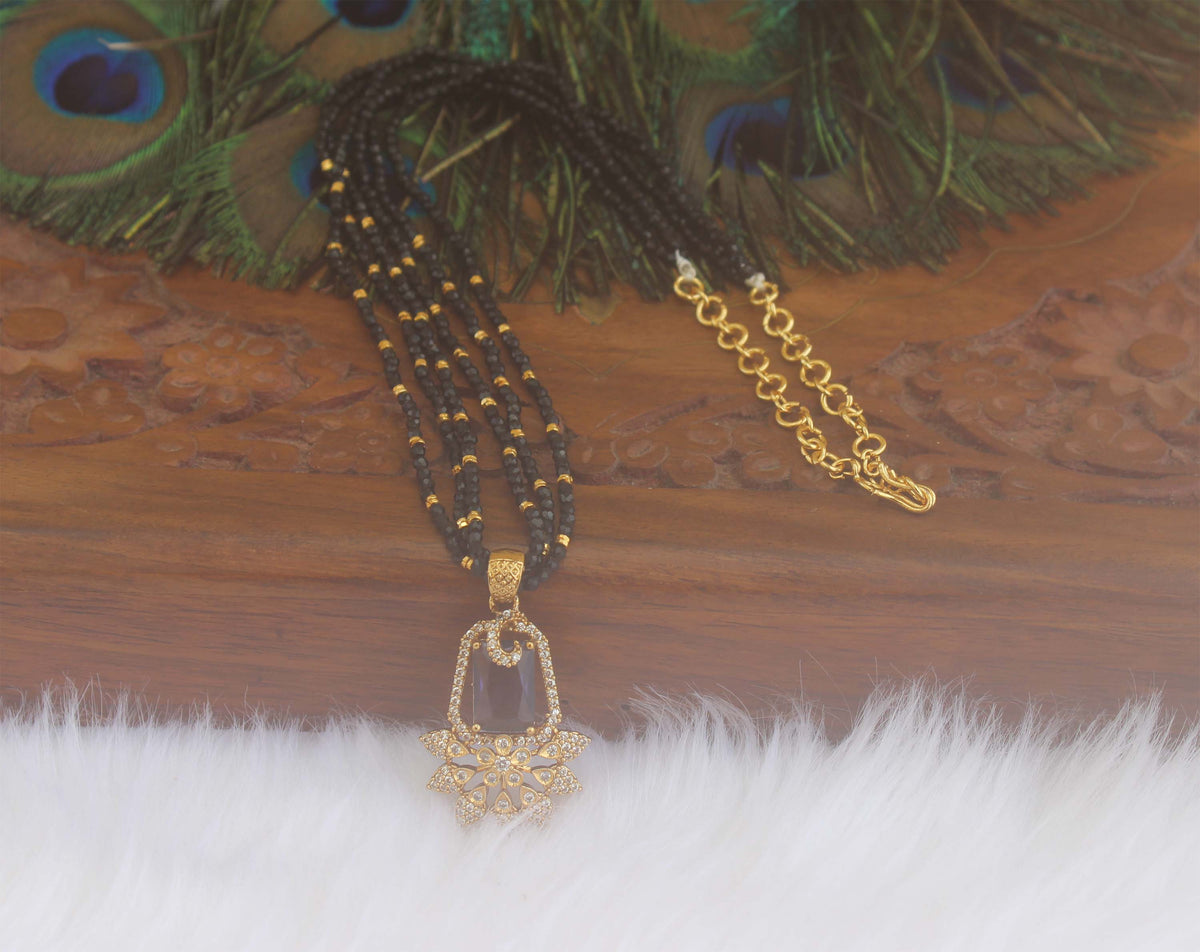 Designer Gold Plated Beads Necklace T2210