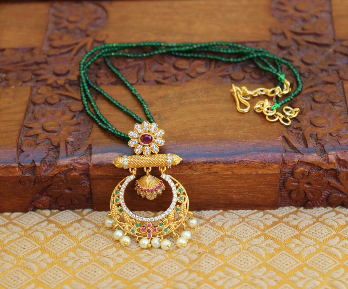 Matte Finish Handmade Beads Necklace T2284