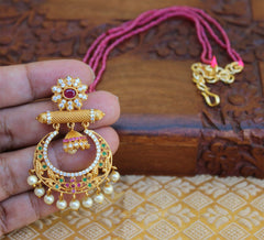 Matte Finish Handmade Beads Necklace T2285