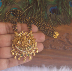 Multi Color Temple Black Beads Necklace T2221