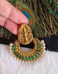 Gold Plated Temple Lakshmi Pendant T2856
