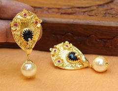 Gold Plated Peacock Earrings T2722