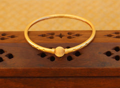 Gold Plated Ball Kada T2982