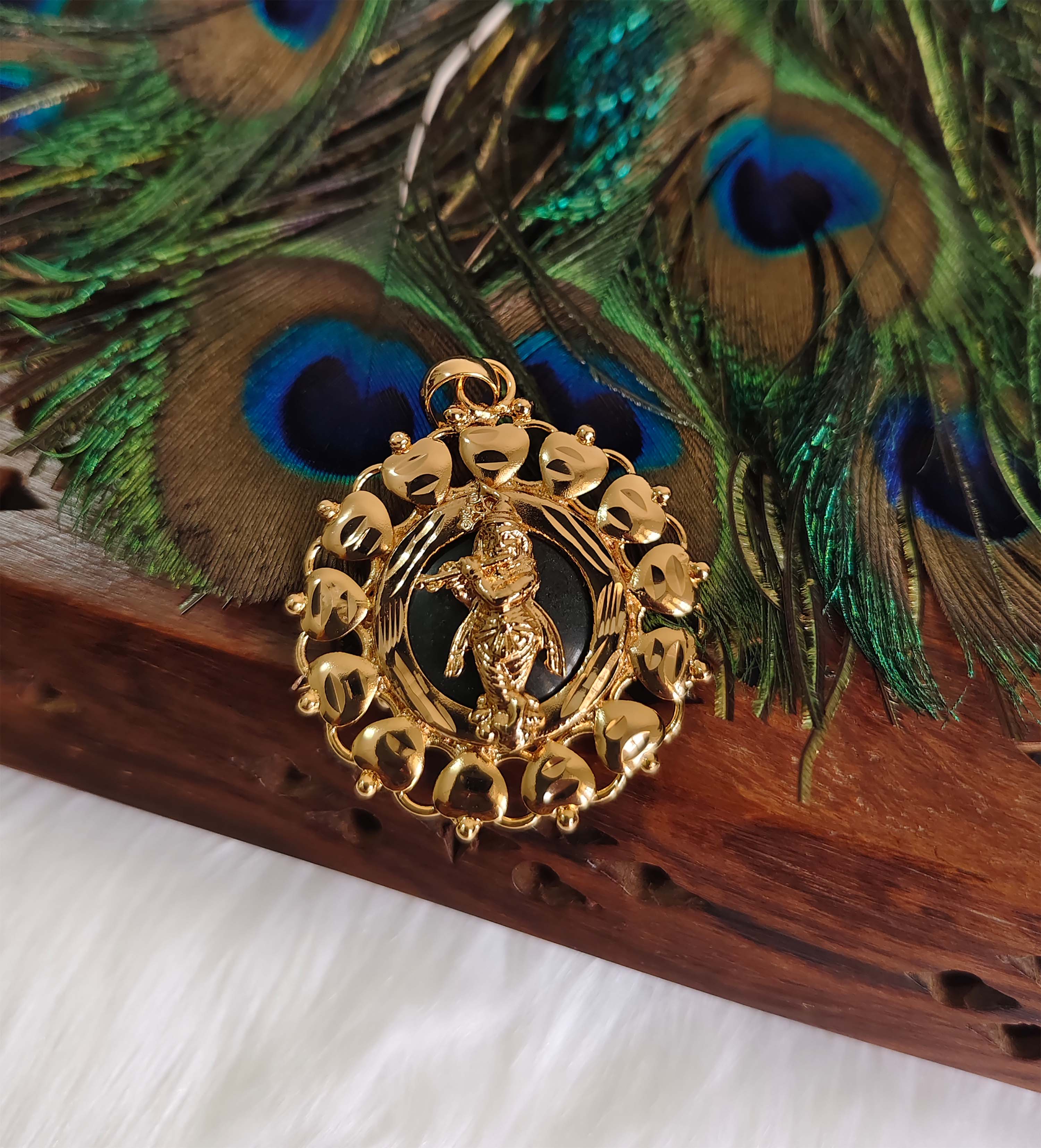 Kerala Temple Krishna Palakka Pendant T3162