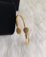 Gold Pated CZ Stone Kada T3124