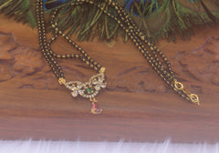 Stylish Stone Black Beads Necklace T2196