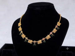Gold plated elephant necklace Tanvi1126