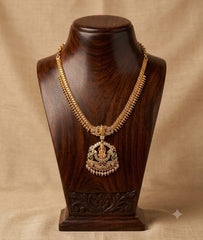 Micro gold plated temple necklace Tanvi1121
