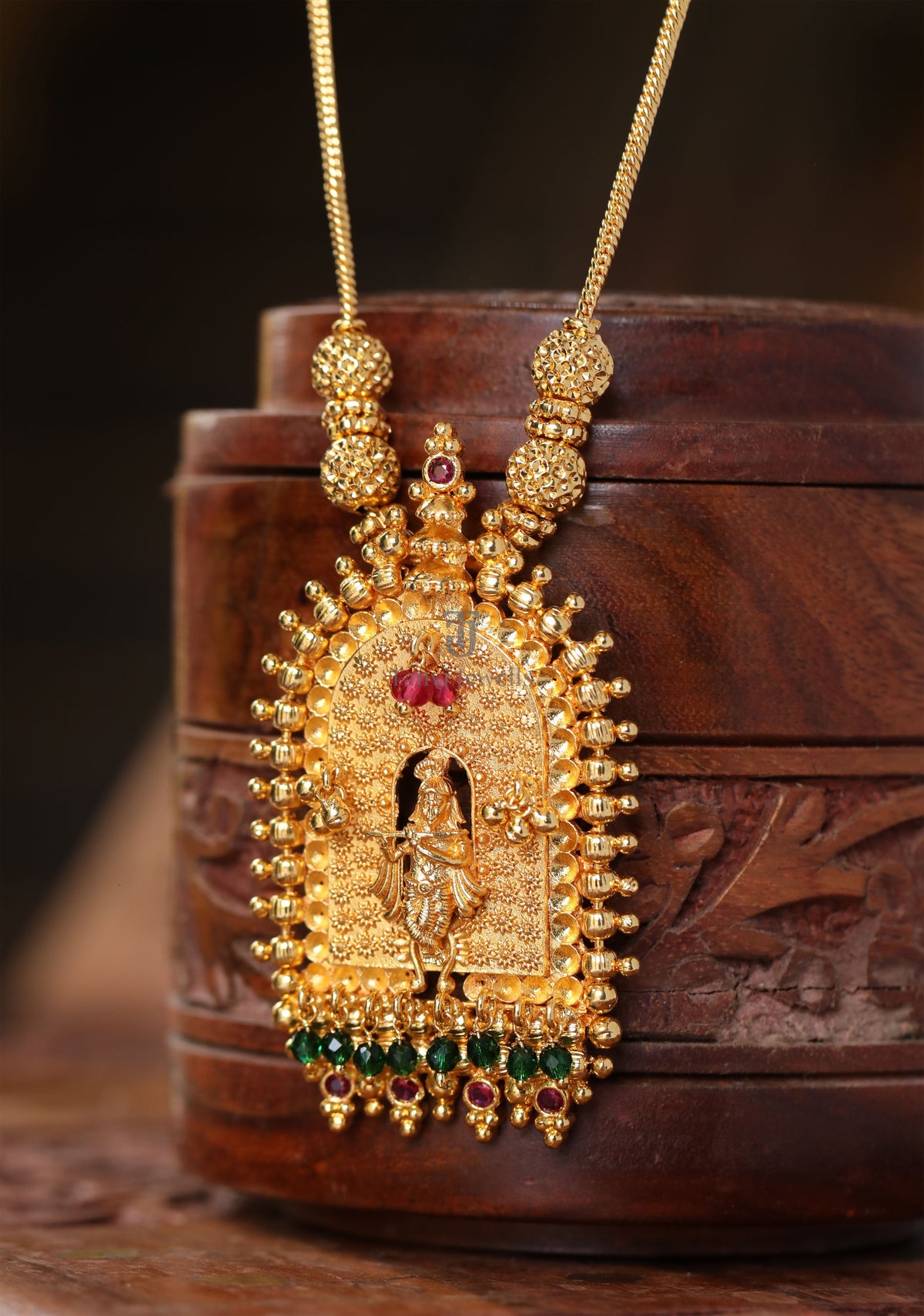 Gold plated Temple  necklace Tanvi1175