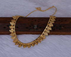 Gold plated Mango coin necklace Tanvi1184