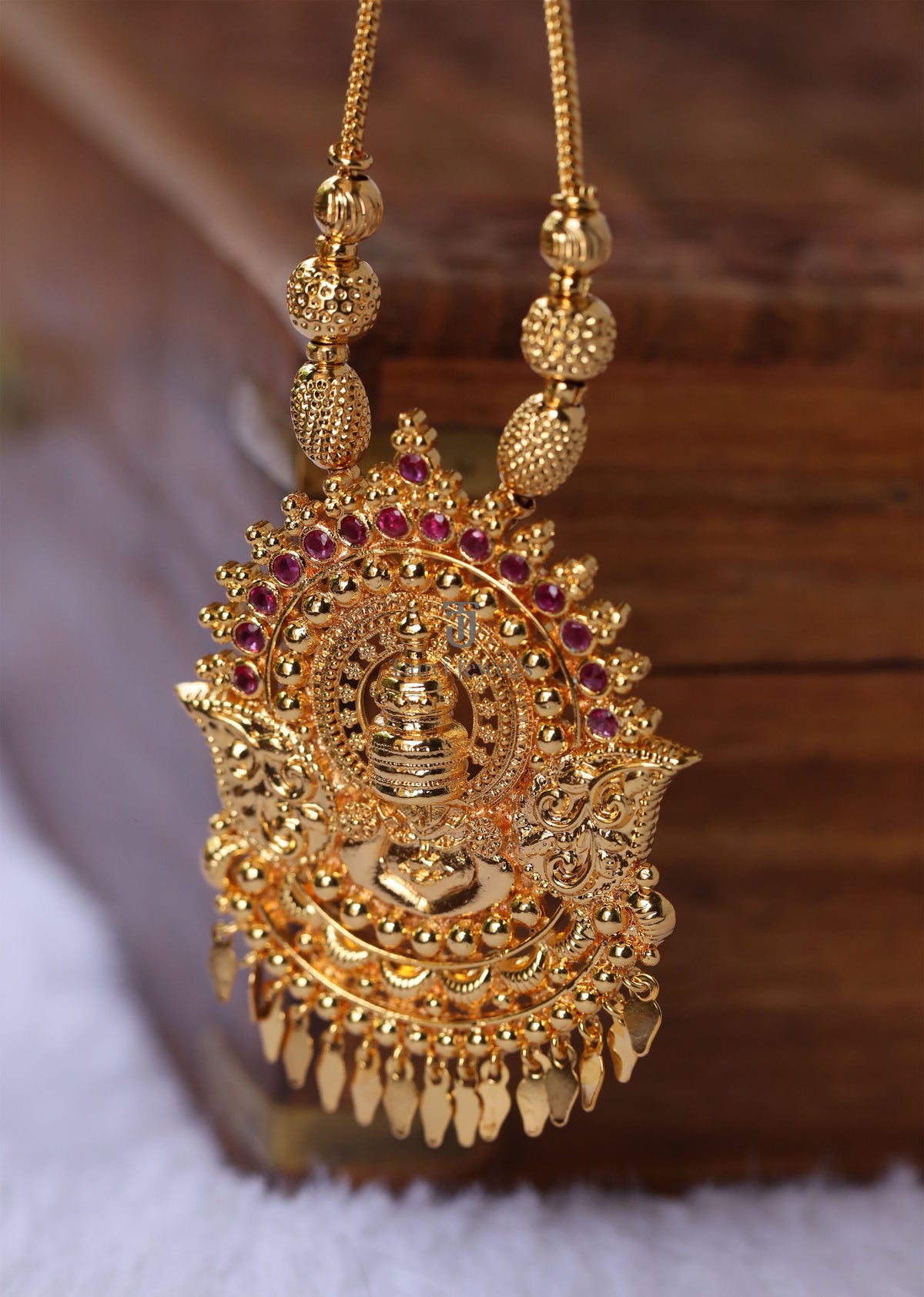 Gold plated Kathakali necklace Tanvi1181