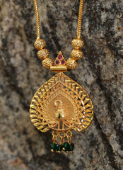 Gold plated Peacock necklace Tanvi1167