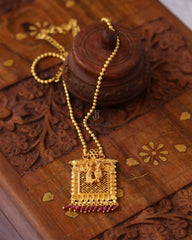 Gold plated Radha krishna necklace Tanvi1169