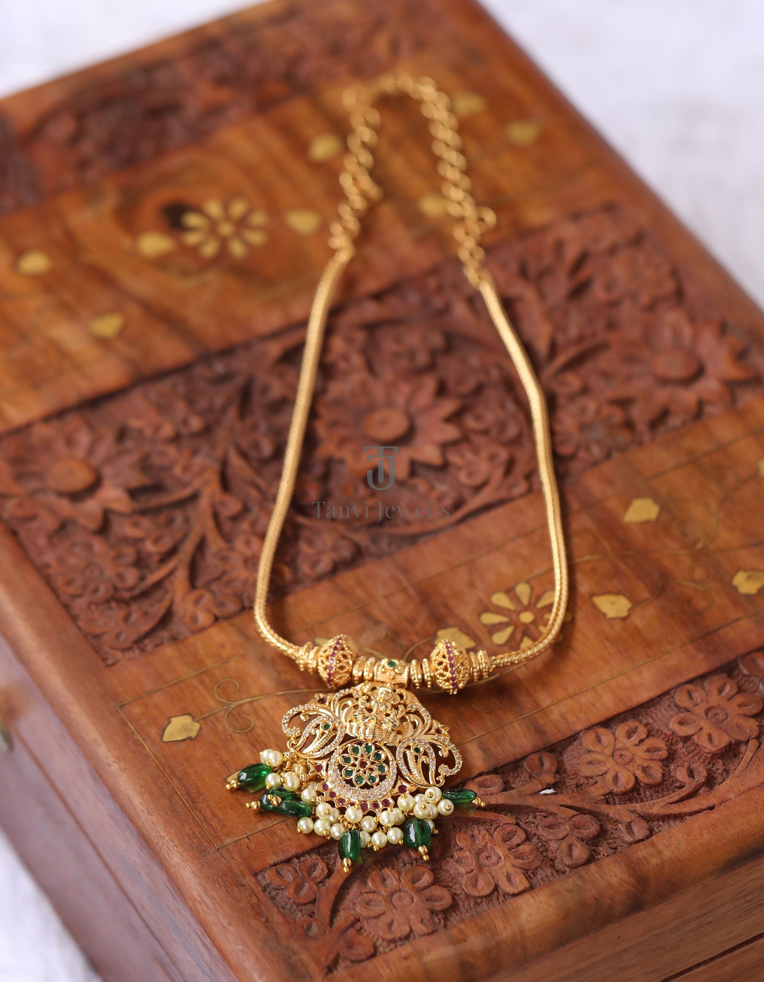 Gold plated Temple  necklace Tanvi1174