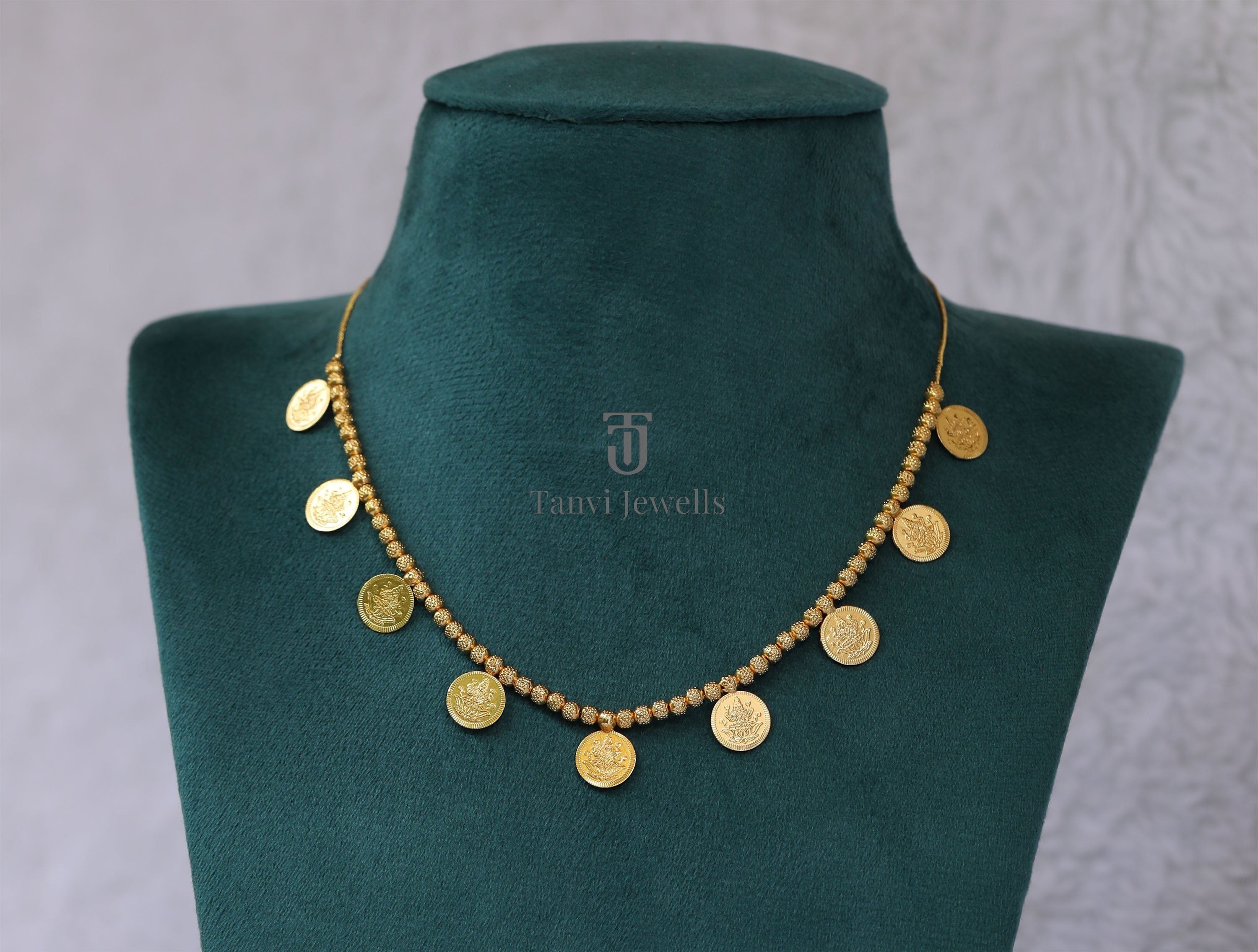 Gold plated Coin necklace Tanvi1182